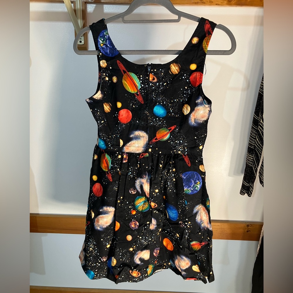 Planet print retro dress (POCKETS!!!)